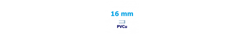 16 mm PVCu